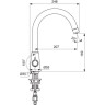 Смеситель для кухни с подключением к фильтру VIDIMA UNO BA356XG